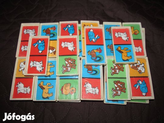 Régi Schenk féle Nagy Képes Dominó - teljes