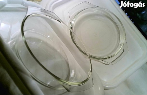 Régi Simax jénai tál tetővel, 20 cm