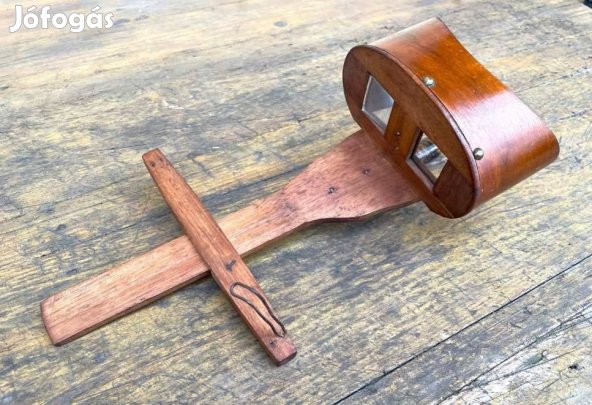 Régi Sztereoszkóp antik sztereó kép nézegető 19. század műszaki régisé