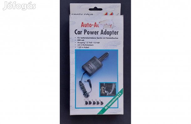 Régi Univerzális 12V-os autós hálózati adapter
