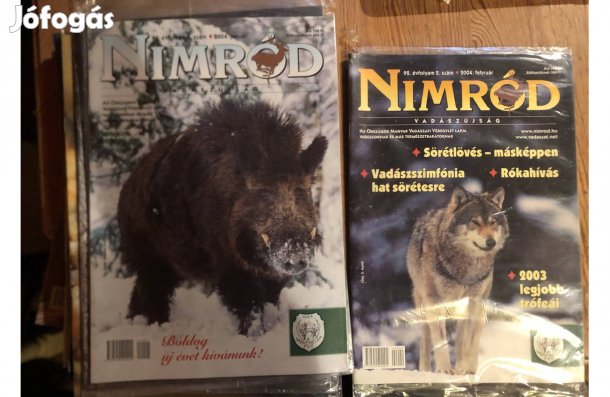 Régi Vadász újság ,Nimród magszin 2500 Ft /10 db