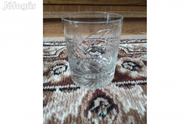 Régi Viktória mintás kristálypohár szép állapot