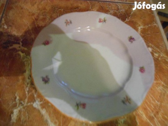 Régi Zsolnay virágos lapostányér pótlásra vagy önállóan 1db