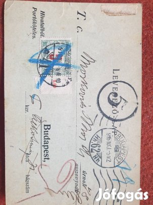 Régi, 1916- is  Hivatalos nyugta, levelezőlap Xl.ker 