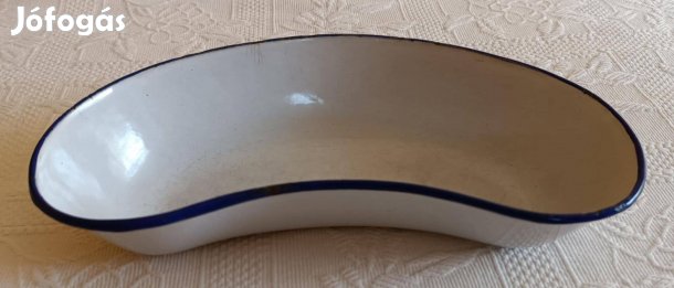 Régi "Baumann" Zománcos / Zománcozott Vesetál / Orvosi Eszköz