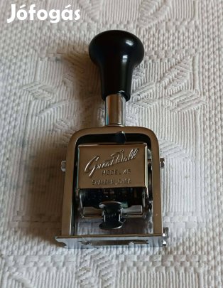 Régi "Great Wall" Shanghai No. 45 Kézi Fém Számozó Gép / Szám Bélyegző