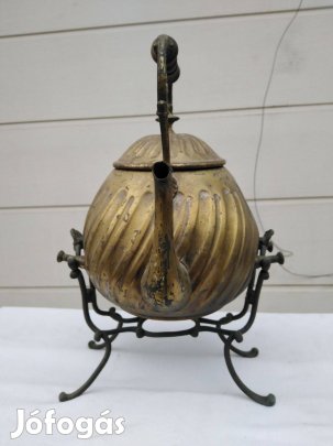 Régi, Patinás Réz Teafőző / Szamovár Csodás Dekoráció!