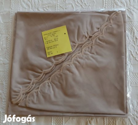 Régi (Új) Bézs 5 darabos Kínai Damaszt Abrosz és Szalvéta Szett