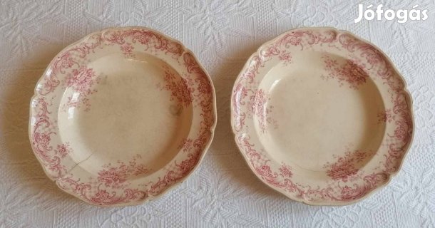 Régi "Villeroy & Boch" Valeria Fajansz Nagytányér / Leveses Tányér Pár
