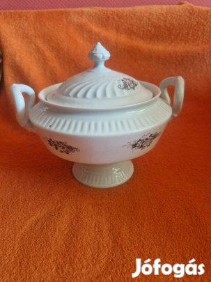 Régi, gyönyörű porcelán leveses tál
