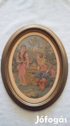 Régi, ovális keretezett kép