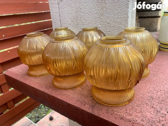 Régi, retro csillárbúra 6 db