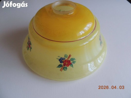 Régi, retró konyhai üveg lámpabúra