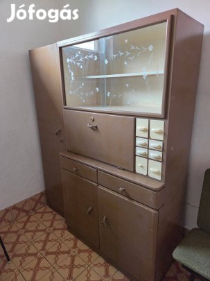 Régi, retró konyhaszekrény, konyhakredenc