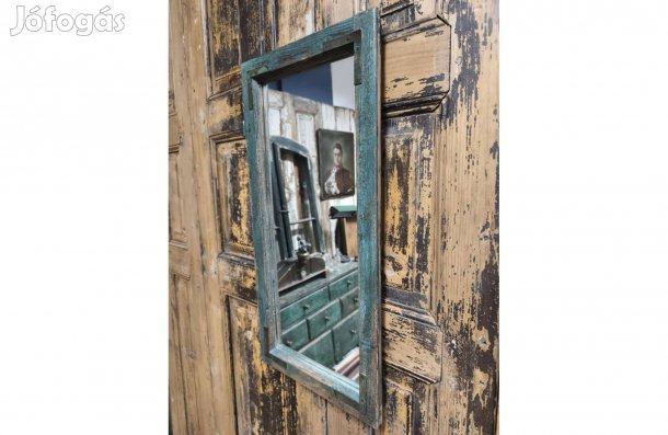 Régi ablakból készített tükör, rusztikus tükör, 100 éves ablak 4