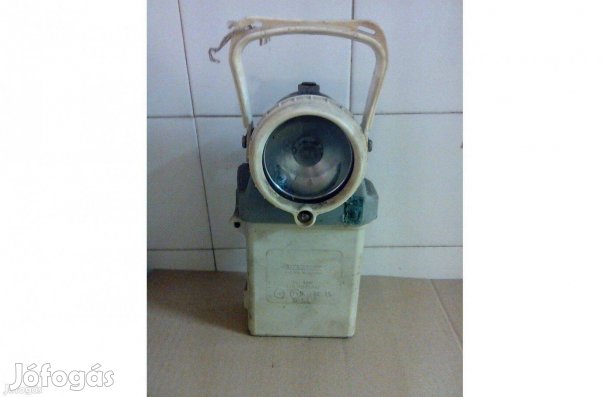 Régi akkumulátoros bányász lámpa DDR AKA gyártmányú