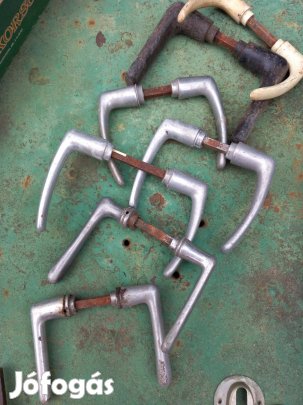 Régi alumínium kilincs párban