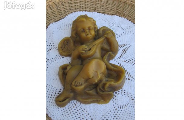Régi angyal fali dísz viaszból