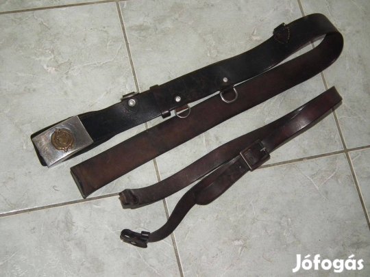 Régi antantszíj rendőrségi derékszíj katonai öv Kádár kori nr.1