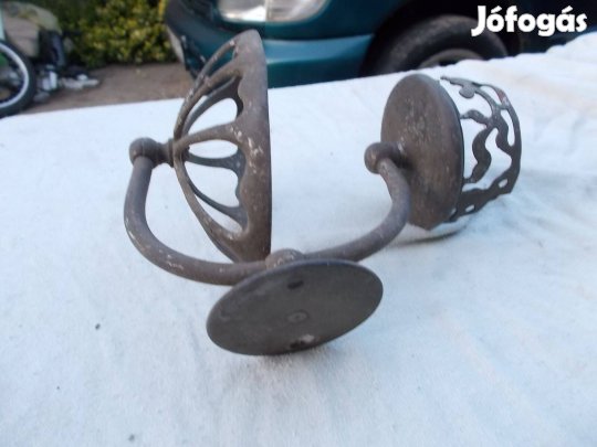 Régi antik fém fali tartó templomi ?