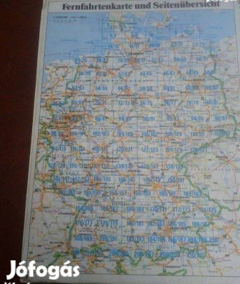 Régi autós atlasz Német 1992