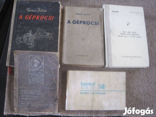 Régi autós könyvek 2