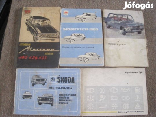 Régi autós könyvek