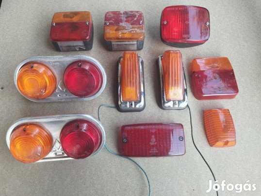 Régi autós lámpák, búrák