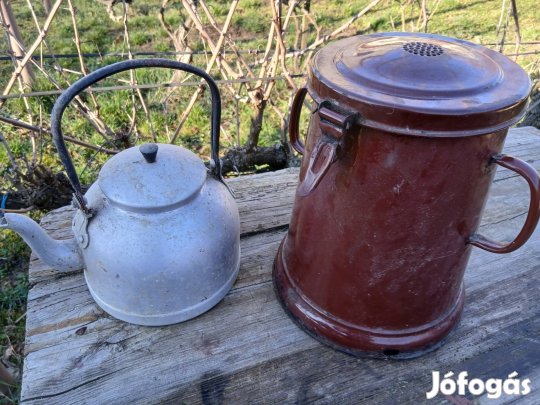 Régi bádog edények eladóak