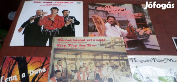 Régi bakelit lemez Magyarnóta Cigányzene gyűjtemény 5 db