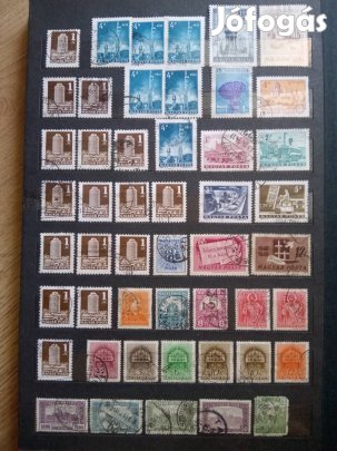 Régi bélyeg gyűjtemény Nagy méretű albumban 