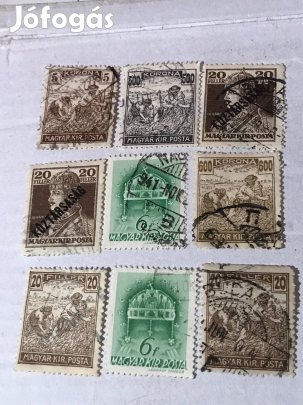 Régi bélyeg magyar bélyeg .