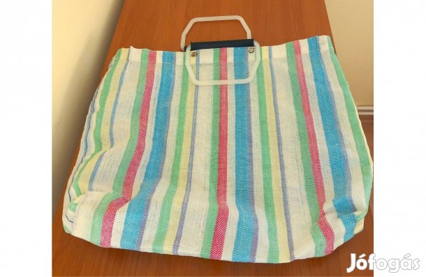 Régi bevásárló szatyor, táska szinházi, farsangi jelmezhez kelléknek