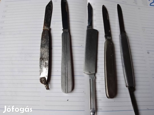 Régi bicska, zsebkés 5 db