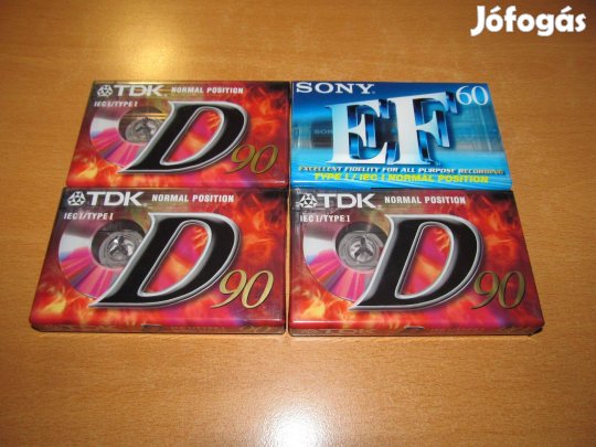 Régi bontatlan audió kazetta kupac