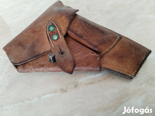 Régi bőr Pisztolytáska eredeti db