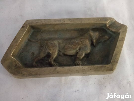 Régi bronz dísztárgy -hamutartó