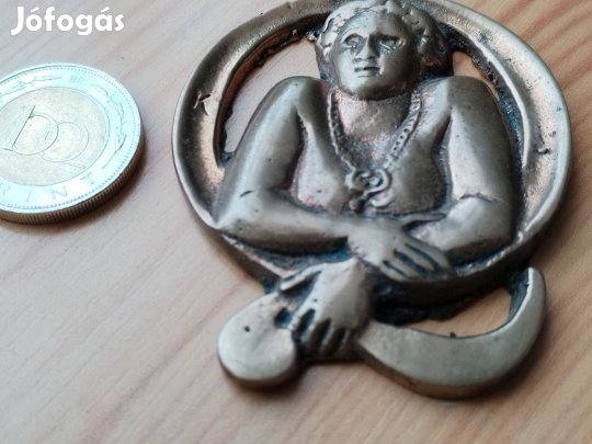 Régi bronz plakett Qualitas Galéria Budapest