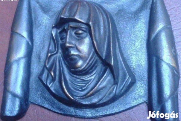 Régi bronz szobor falikép újszerű