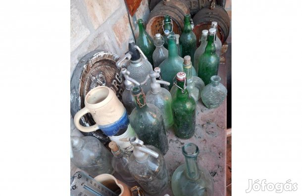 Régi csatos, csattos üvegek, üveg 500 ft/darabáron eladó
