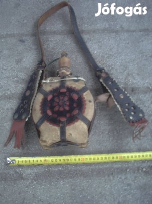 Régi csikóbőr kulacs eladó