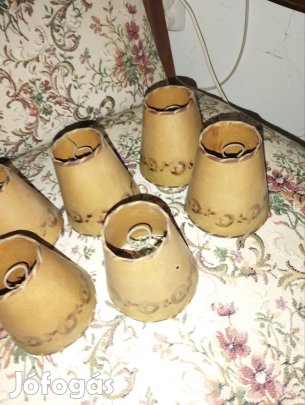 Régi csillár ernyők. 2 garnitúra.