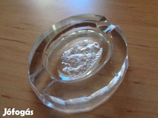 Régi csiszoltüveg hamutartó eladó