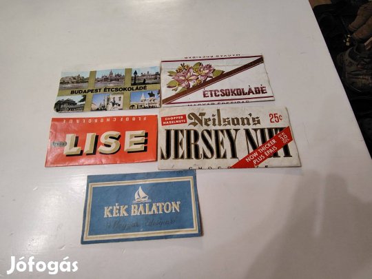 Régi csokoládé csomagolóanyag,csokipapír