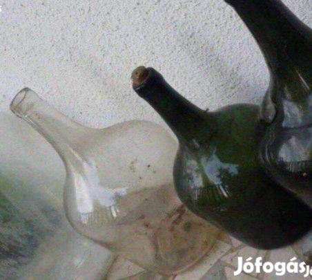 Régi demizson üveg ballon gyűjtemény