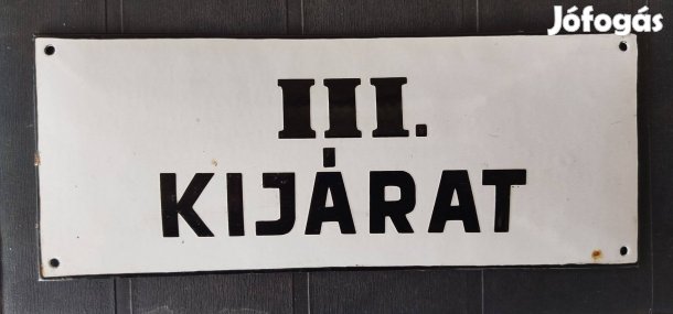 Régi domború zománctábla