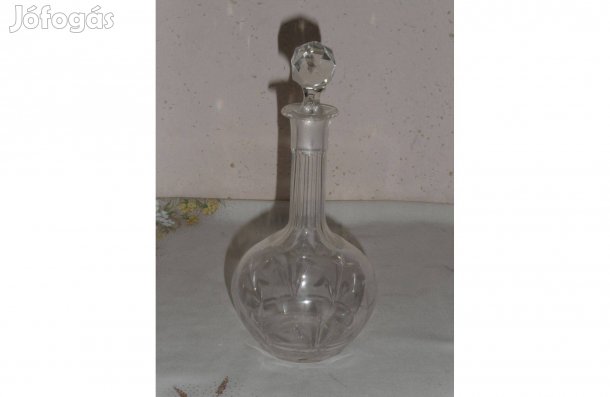 Régi dugós, likőrös üveg