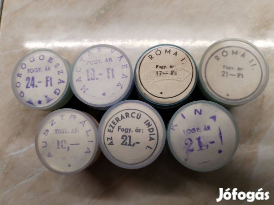 Régi eredeti diafilmek 7 db Regény és országok témájú