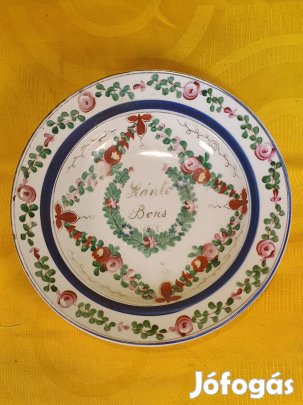 Régi esküvői tányér 1906