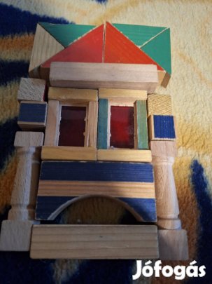 Régi fa építőjáték